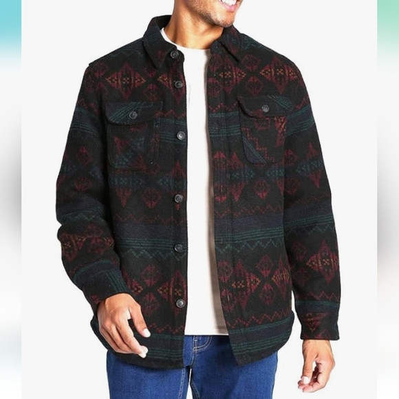 Jachs New York Wool Blend Sherpa Lined Button Front Jacket NWT Size: XL - Picture 2 of 8